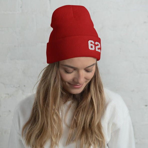 Personalized Beanie Hat with Jersey Number