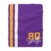 Personalized Purple/Yellow Sherpa Fleece Sports Blanket