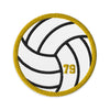 Volleyball Embroidered Patch Personalized Volleyball Patch with Jersey Number