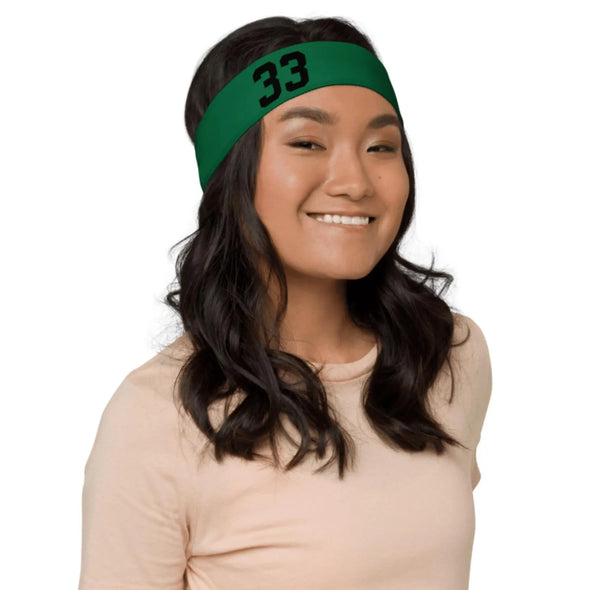 Personalized Sports Headband with Jersey Number