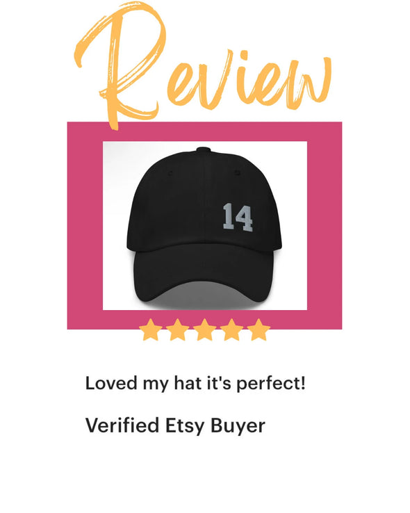 Personalized Hat with Jersey Number