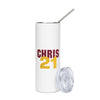 Personalized Tumbler for Athlete | Tumbler with Name and Jersey Number