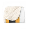 Yellow Striped Sherpa Fleece Blanket