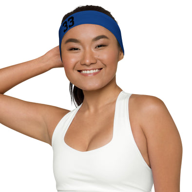 Sports Headband with Varsity Number