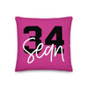 Personalized Sports Pillow with Jersey Number