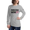 Soccer Mom Life Unisex Long Sleeve Tee, Personalize with Jersey Number