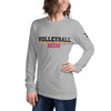 Volleyball Mom | Unisex Long Sleeve Tee | Personalize with Jersey Number (Optional)