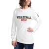 Volleyball Mom | Unisex Long Sleeve Tee | Personalize with Jersey Number (Optional)